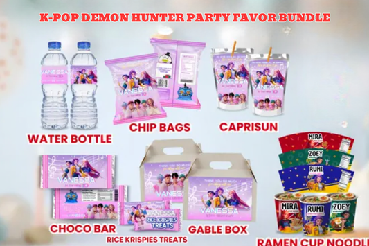 🎤 K-POP DEMON HUNTER PARTY FAVOR